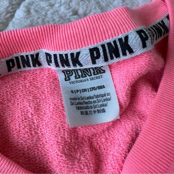 Victoria's Secret PINK | Coral Cold Shoulder Raw Hem Long Sleeve | Size Small - Picture 9 of 12